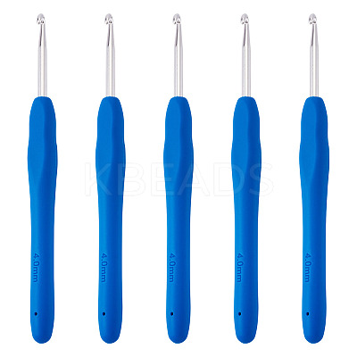 TPR Handle Aluminum Crochet Hook Needles TOOL-TA0001-13C-1