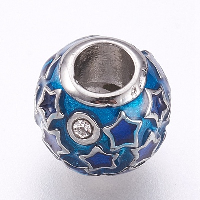 304 Stainless Steel European Beads STAS-O097-93A-1