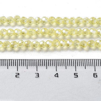 Electroplate Glass Bead Strands X-EGLA-R015-4mm-26-1