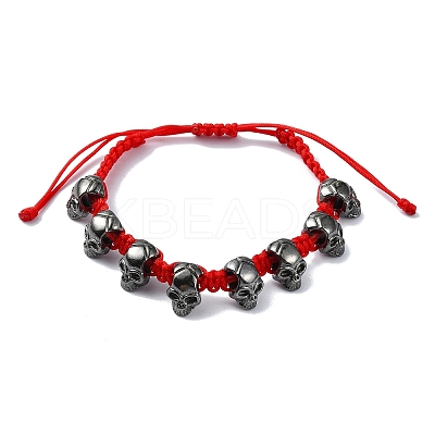 Adjustable Alloy Braided Beads Bracelets BJEW-JB10915-1