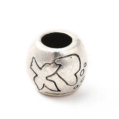 Tibetan Style Alloy European Beads PALLOY-P293-119AS-1