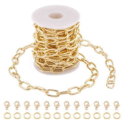 DIY Aluminium Paperclip Chains Bracelets/Necklaces Making Kit DIY-TA0012-92-1