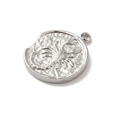 304 Stainless Steel Pendants STAS-B074-08P-10-1