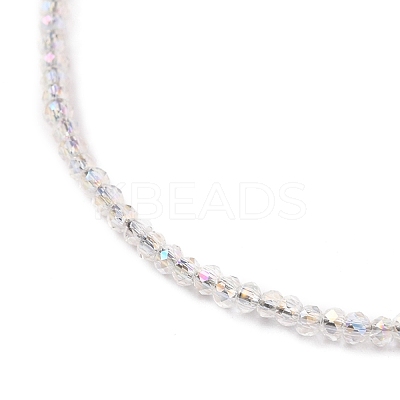 Faceted Electroplate Glass Beaded Bracelets BJEW-JB05693-06-1