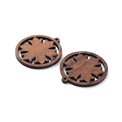 Walnut Wood Laser Cut Pendants WOOD-Q051-05C-1