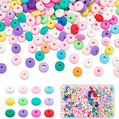 4 Strands 4 Colors Handmade Polymer Clay Beads Strands CLAY-PH0001-55-1