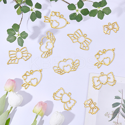 20Pcs 5 Styles Alloy Pendants FIND-SP0006-09-1