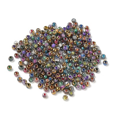 Electroplated Glass Beads GLAA-Q120-02A-1