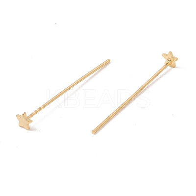 Brass Star Head Pins FIND-B009-02G-1