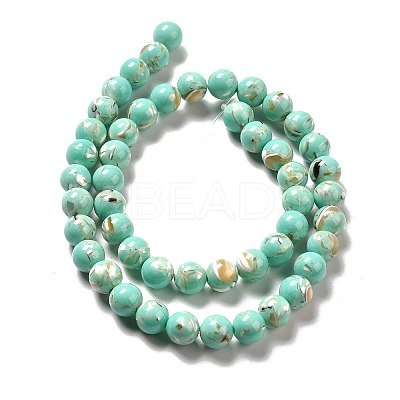 Synthetic Turquoise and Sea Shell Assembled Beads Strands X-G-D482-01C-08-1