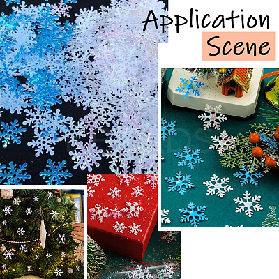 6 Bags 3 Styles 2 Colors Plastic Confetti DIY-SC0031-48B-1