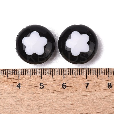 Two-tone Acrylic Beads OACR-U003-11-1