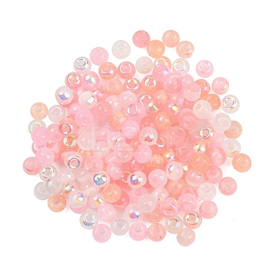 Mixed Color Imitation Cat Eye Glass Round Seed Beads SEED-NH0003-01A-07-1