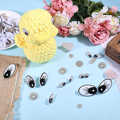 Oval Plastic Craft Safety Eye DIY-GL0005-64C-1