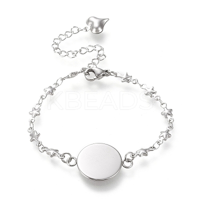 Tarnish Resistant 304 Stainless Steel Bracelet Making STAS-L248-008P-A-1