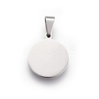 Tarnish Resistant 304 Stainless Steel Stamping Blank Tag Pendants STAS-L220-03A-1