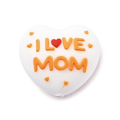 Mother's Day Silicone Beads SIL-V007-05-1