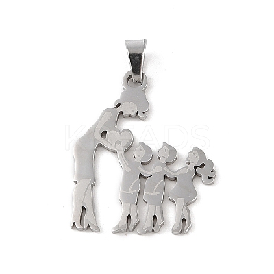 Non-Tarnish Mother's Day 304 Stainless Steel Pendants STAS-U002-01P-1