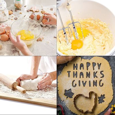 Non-Tarnish Thanksgiving 430 Stainless Steel Cookie Mold DIY-E068-01P-02-1