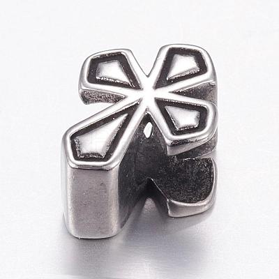 304 Stainless Steel European Beads STAS-P173-115AS-1