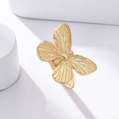 Brass Open Cuff Rings for Women LS-RJEW-G341-04G-02-1