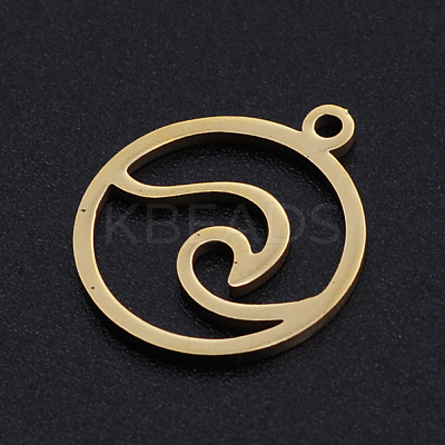 201 Stainless Steel Laser Cut Pendants STAS-S105-T967-2-1