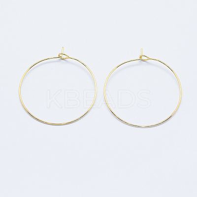 Long-Lasting Plated Brass Hoop Earrings Findings LS-KK-K204-179G-NF-1