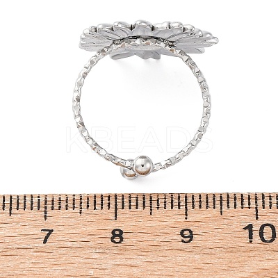 304 Stainless Steel Cuff Rings RJEW-D306-22P-1