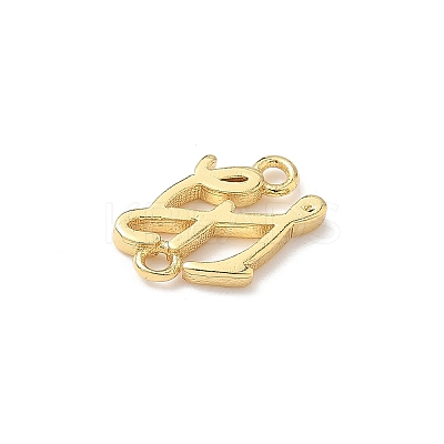 Brass Faith Fe Connector Charms KK-Q068-19G-1