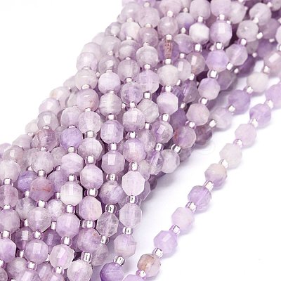 Natural Lavender Amethyst Beads Strands G-O201B-41-1