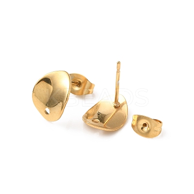 304 Stainless Steel Stud Earring Findings STAS-K254-04G-1