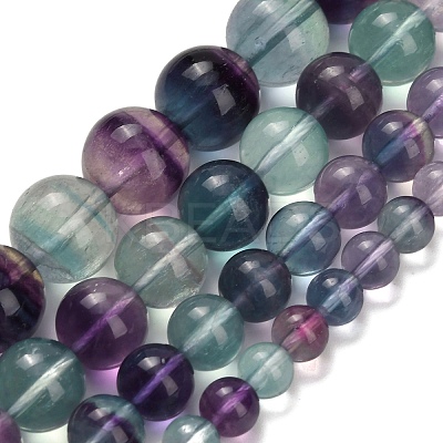 Natural Fluorite Beads Strands G-L634-B04-12mm-1