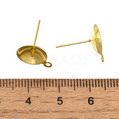 304 Stainless Steel Stud Earring Findings STAS-P370-02F-G-1