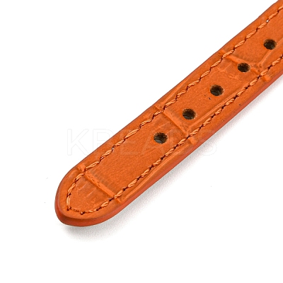 Leather Textured Bracelet Straps Slide Wristbands for Slide Charms AJEW-K232-01G-06-1