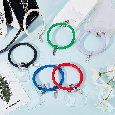 6 Sets 6 Colors Keychain Accessories Set KEYC-OC0001-08-1
