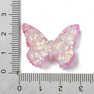 Spray Painted Resin Decoden Cabochons RESI-C045-07E-1