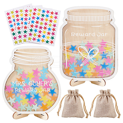 Star Wooden Personalized Reward Jars ODIS-OC0001-74-1