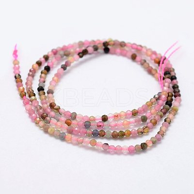 Natural Multicolor Tourmaline Beads Strands G-K185-14B-1
