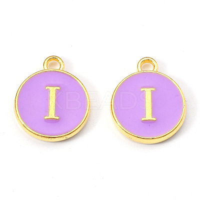 Golden Plated Alloy Enamel Charms ENAM-S118-10I-1