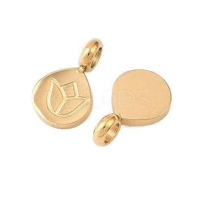 304 Stainless Steel Charms STAS-D390-10G-1