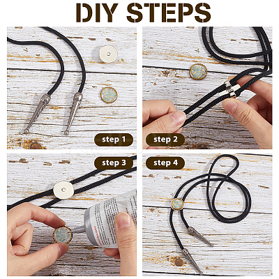 DIY Bolo Tie Kits DIY-GF0010-29B-1