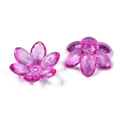 Transparent Acrylic Bead Caps OACR-H118-03B-1