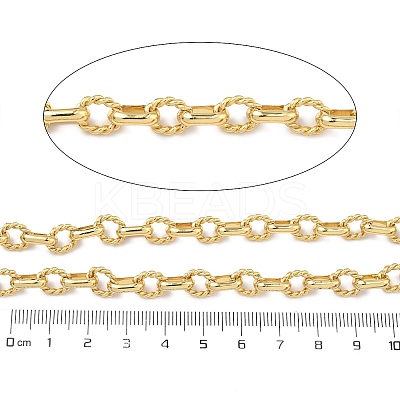Brass Twist Cube Chains CHC-B026-02G-1