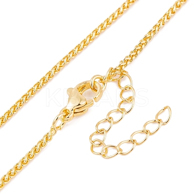 Butterfly Rack Plating Brass ABS Pearl Pendant Necklaces NJEW-S423-03G-1