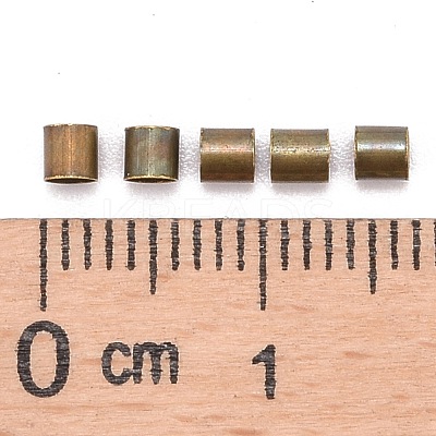 Brass Crimp Beads KK-S068-AB-LF-1