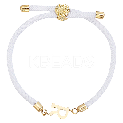 1pc Adjustable Nylon Cord Slider Bracelets for Women BJEW-LP0001-33R-G-1