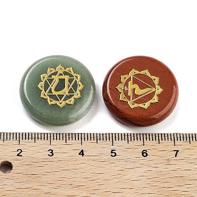 7 Chakra Natural Gemstone Ornaments G-P537-02-1