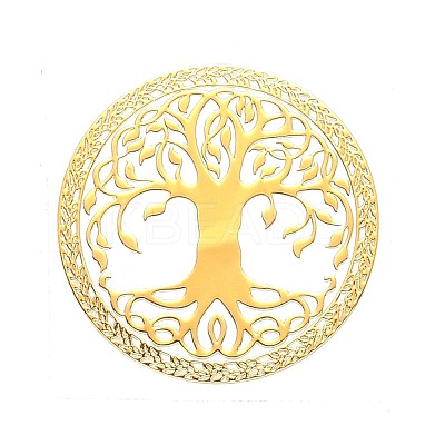 Self Adhesive Brass Stickers DIY-E015-37C-1