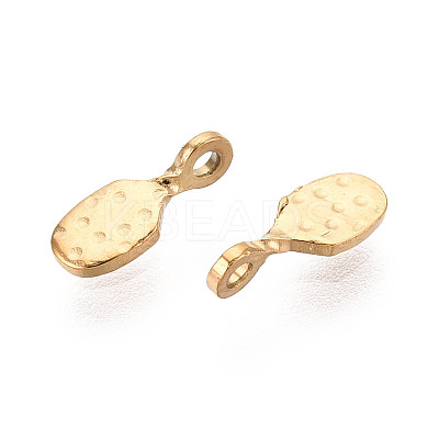 304 Stainless Steel Teardrop Charms STAS-T072-38G-1