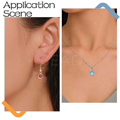 40Pcs 304 Stainless Steel Glass Charms STAS-YW0002-99-1